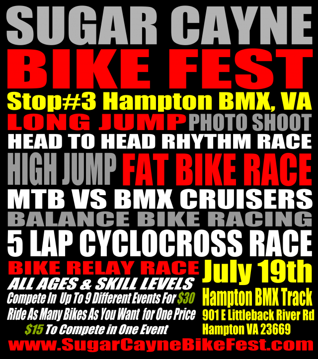 Sugar Cayne Bike Fest Hampton Flier