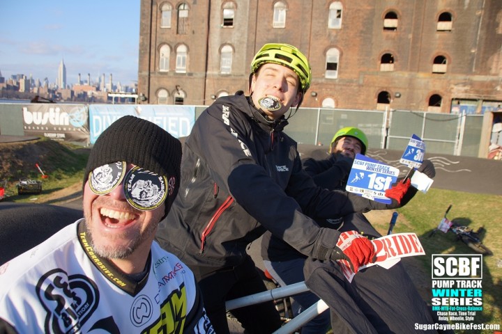 Steve, Seth, Geoff, Brooklyn Bike Park